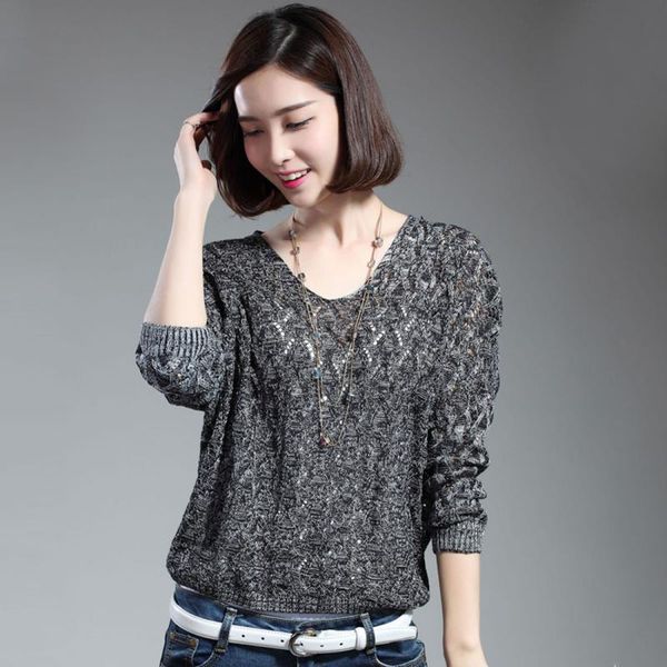 wholesale-winter fall women long bat sleeve knit sweater pullover laides hollow out loose thin v-neck sweater coat outwear mujer, White;black
wholesale-winter fall women long bat sleeve knit sweater pullover laides hollow out loose thin v-neck sweater coat outwear mujer, White;black