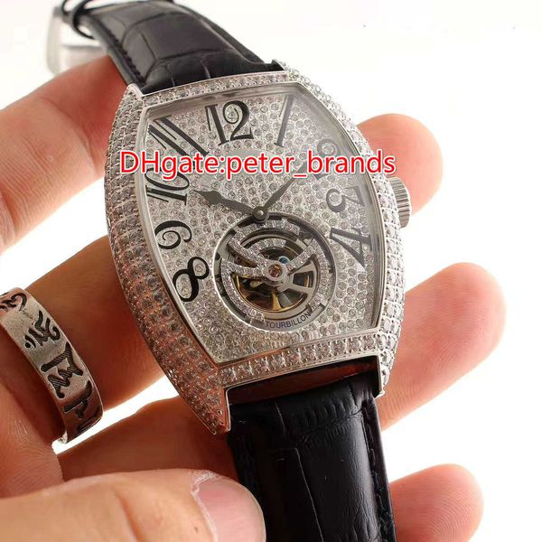 2 pin flywheel luxury latest men's watch, all diamond barrel stainless steel silver diamond watch original buckle, Slivery;brown
2 pin flywheel luxury latest men's watch, all diamond barrel stainless steel silver diamond watch original buckle, Slivery;brown