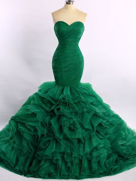 new 2021 mermaid organza green evening dresses prom wear sweep train mermaid gorgeous evening gowns formal dress real image, Black
new 2021 mermaid organza green evening dresses prom wear sweep train mermaid gorgeous evening gowns formal dress real image, Black
