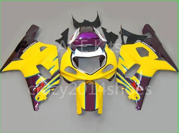 5 gifts new abs motorcycle fairing kits 100% fit for suzuki gsxr600 gsxr750 01 02 03 k1 r600 r750 2001 2002 2003 yellow and purple no.6
5 gifts new abs motorcycle fairing kits 100% fit for suzuki gsxr600 gsxr750 01 02 03 k1 r600 r750 2001 2002 2003 yellow and purple no.6