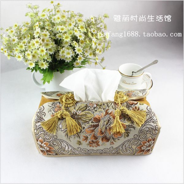wholesale- 24*12*10 cm european creative tissue boxes gold embroidered towel sets car tissue box pumping tray towel sets tissue case
wholesale- 24*12*10 cm european creative tissue boxes gold embroidered towel sets car tissue box pumping tray towel sets tissue case