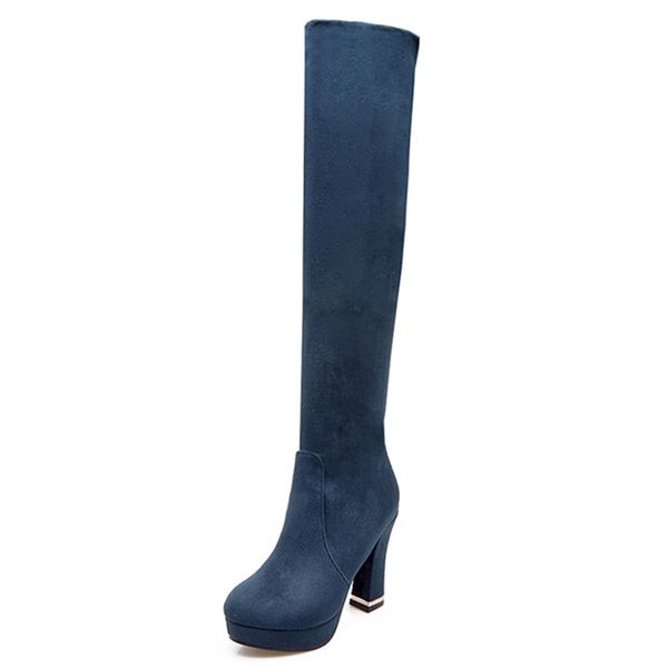 new arrive flock women boots black wine red blue dark brown over the knee boots round toe super high ladies boots
new arrive flock women boots black wine red blue dark brown over the knee boots round toe super high ladies boots