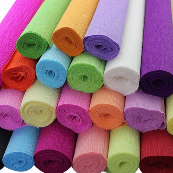 250*50cm decorative origami crinkled crepe paper craft diy flower wrapping fold scrapbooking gifts party decoration boda garland
250*50cm decorative origami crinkled crepe paper craft diy flower wrapping fold scrapbooking gifts party decoration boda garland