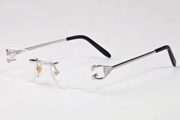 2019 new fashion clear rimless brand sunglasses women men horn silver gold metal glasses sunglass frame box with buffalo njdtb, White;black
2019 new fashion clear rimless brand sunglasses women men horn silver gold metal glasses sunglass frame box with buffalo njdtb, White;black