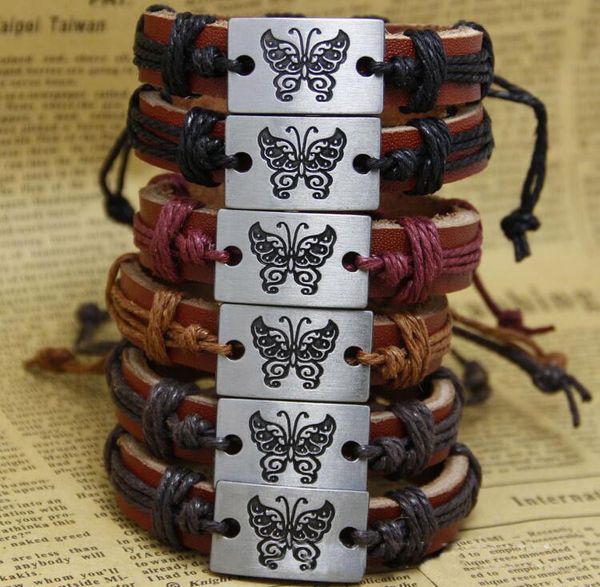 12pcs/lot mix style leather bracelet handmade butterfly leather bracelets braided bracelets and bangles men 2017, Golden;silver
12pcs/lot mix style leather bracelet handmade butterfly leather bracelets braided bracelets and bangles men 2017, Golden;silver