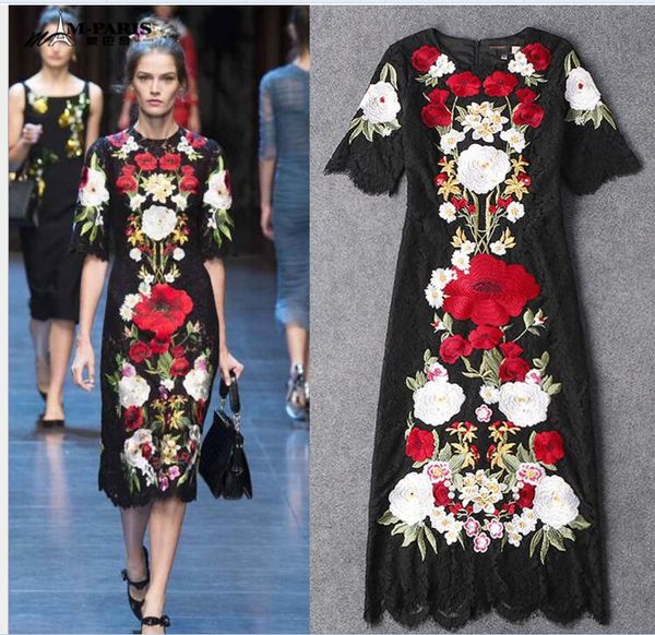 2017 french fashion runway fashion runway style elegant high-end medium long back lace embroidered dresses llady, Black;gray
2017 french fashion runway fashion runway style elegant high-end medium long back lace embroidered dresses llady, Black;gray