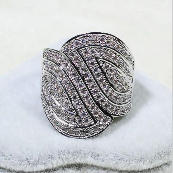luxury 14kt white gold filled 110pcs 5a cz leaf wide diamond gemstone ring engagement wedding rings finger for women jewellery size 5-10, Slivery;golden
luxury 14kt white gold filled 110pcs 5a cz leaf wide diamond gemstone ring engagement wedding rings finger for women jewellery size 5-10, Slivery;golden