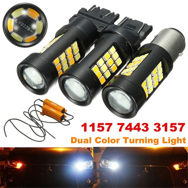 1 пара 42 led 1157 7443 3157 dual color turn signal включение brake tail резервного габаритной лампы + резистор
1 пара 42 led 1157 7443 3157 dual color turn signal включение brake tail резервного габаритной лампы + резистор