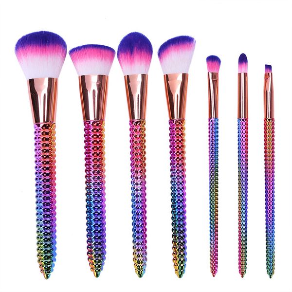 7pcs rainbow mermaid makeup brushes 3d cosmetic brush set for foundation powder eyeshadow professional make up brushes tool kit
7pcs rainbow mermaid makeup brushes 3d cosmetic brush set for foundation powder eyeshadow professional make up brushes tool kit