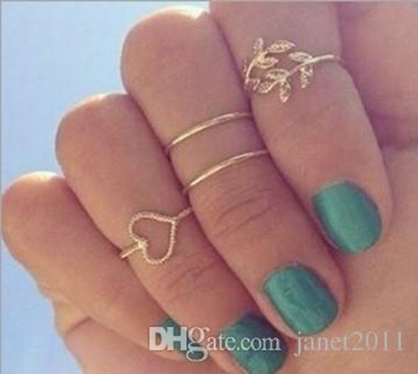 joint rings urban gold silver plated crystal plain above knuckle ring band midi ring 4pcs/set
joint rings urban gold silver plated crystal plain above knuckle ring band midi ring 4pcs/set