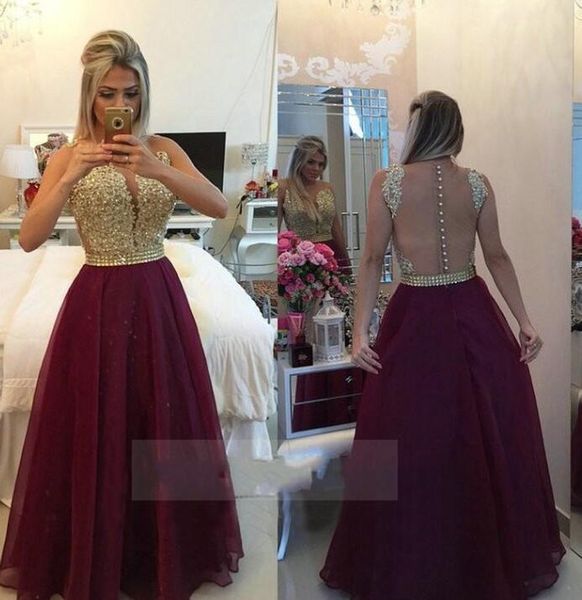 see through back burgundy evening dresses long organza gold champagne lace applique formal prom gowns 2017 robe de soiree long, Black
see through back burgundy evening dresses long organza gold champagne lace applique formal prom gowns 2017 robe de soiree long, Black