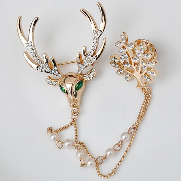 christmas gifts jewelry wholesale crystal reindeer brooch tree pins pearl chain deer antlers brooches pin 18k gold plated, Gray
christmas gifts jewelry wholesale crystal reindeer brooch tree pins pearl chain deer antlers brooches pin 18k gold plated, Gray