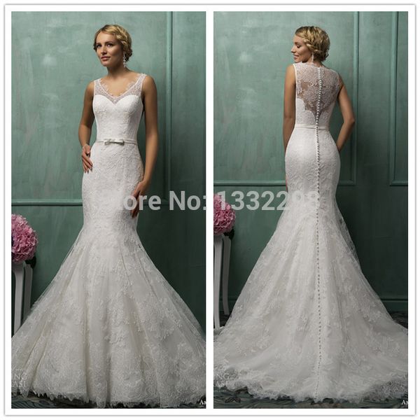 Vintage Sheer Straps Mermaid Wedding Dresses 2019 Newest See Through Back Lace Bridal Gown Long Train Wedding Gown Custom made
Vintage Sheer Straps Mermaid Wedding Dresses 2019 Newest See Through Back Lace Bridal Gown Long Train Wedding Gown Custom made