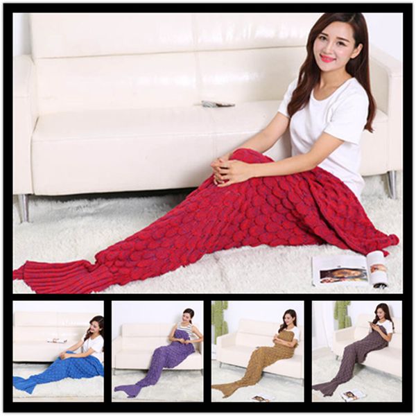 wholesale-kids blankets mermaid tail fish blankets women sleeping bags bedding warm soft handmade knitted sofa blankets a0514
wholesale-kids blankets mermaid tail fish blankets women sleeping bags bedding warm soft handmade knitted sofa blankets a0514