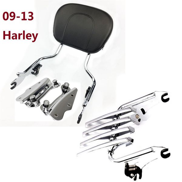 Motorcycle accessories Sissybar Backrest / Rack Docking hardware For Harley Touring Street Glide 2009-2013