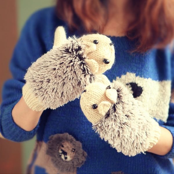 wholesale- new fashion hedgehog gloves women girl winter warmer knitted crochet wrist cartoon fleece heated mittens erinaceus outdoor gifts, Blue;gray
wholesale- new fashion hedgehog gloves women girl winter warmer knitted crochet wrist cartoon fleece heated mittens erinaceus outdoor gifts, Blue;gray