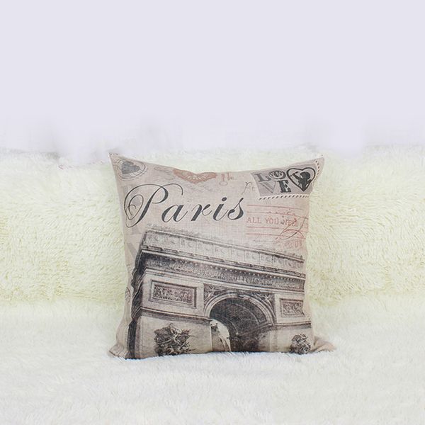 wholesale- pillow case fashion paris print cotton linen square vintage throw pillowcase shell cover
wholesale- pillow case fashion paris print cotton linen square vintage throw pillowcase shell cover