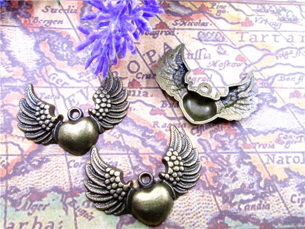 30pcs, heart with wings, angel wings, wing pendant, heart charm, antique bronze, fittings, , jewelry making, 38*28mm, Bronze;silver
30pcs, heart with wings, angel wings, wing pendant, heart charm, antique bronze, fittings, , jewelry making, 38*28mm, Bronze;silver