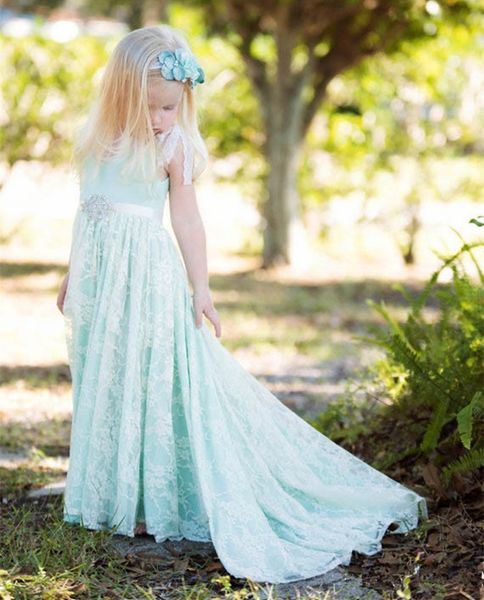 new fashion lace long a line custom cute little flower girl dress floor length hand made sash kids prom birthday dress 09, White;blue
new fashion lace long a line custom cute little flower girl dress floor length hand made sash kids prom birthday dress 09, White;blue
