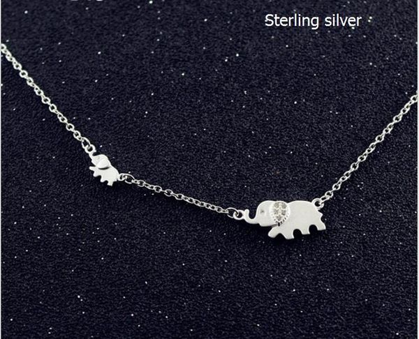 women pendant necklaces 925 solid sterling silver inlay zircon mascot big and small elephant collar bone chain chokers 1 pc
women pendant necklaces 925 solid sterling silver inlay zircon mascot big and small elephant collar bone chain chokers 1 pc
