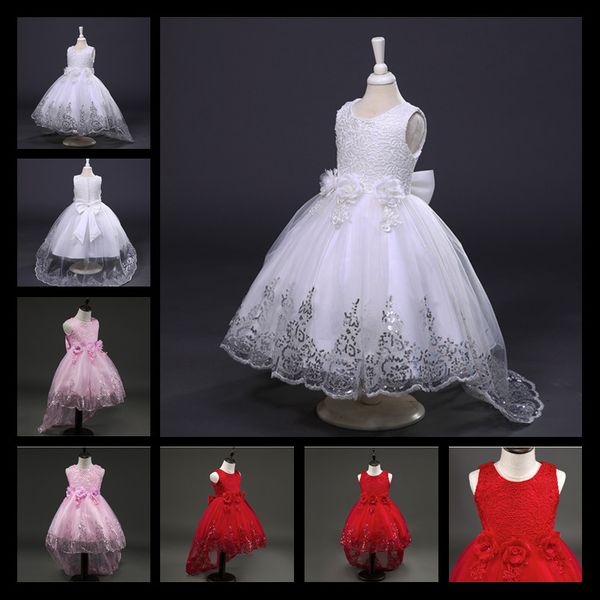 2017 New White Red Lace Tulle Flower Girl Dress Princess Pearl Ball Gown Party Wedding Girls Dresses For 2-12 Y Evening Gowns
2017 New White Red Lace Tulle Flower Girl Dress Princess Pearl Ball Gown Party Wedding Girls Dresses For 2-12 Y Evening Gowns