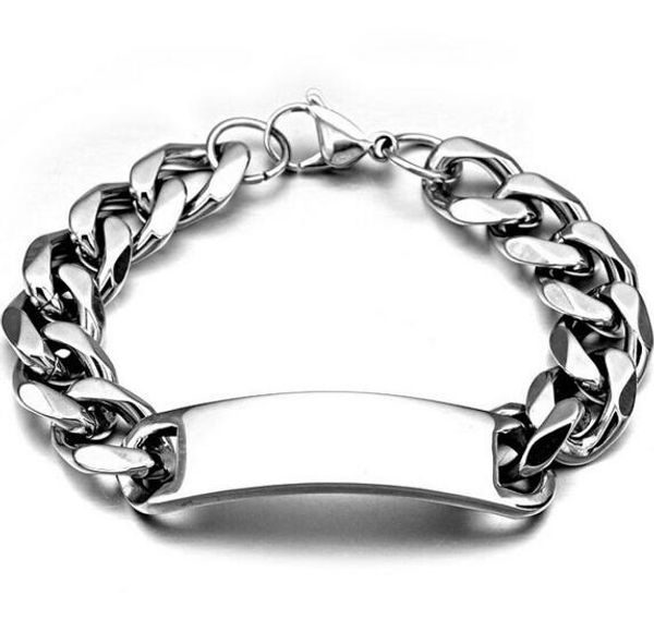 selling 316l stainless steel high polished huge 15mm cuban curb chain smooth id bracelet men boys bangle large 15mm 21cm or 23cm, Black
selling 316l stainless steel high polished huge 15mm cuban curb chain smooth id bracelet men boys bangle large 15mm 21cm or 23cm, Black
