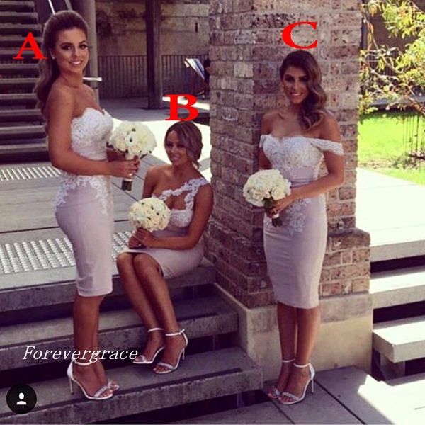fashion arabic short bridesmaid dress new arrival knee length 3 styles lace applique formal maid of honor gown plus size custom made, White;pink
fashion arabic short bridesmaid dress new arrival knee length 3 styles lace applique formal maid of honor gown plus size custom made, White;pink