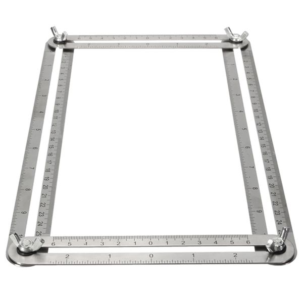 multi angle measuring ruler stainless steel protractor template tool for diy crafts layout
multi angle measuring ruler stainless steel protractor template tool for diy crafts layout