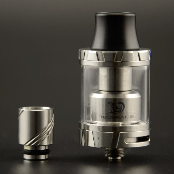 

Authentic Tesla Carrate 24 RTA Tank 2.5ML Adjustable Air Flow SS Color Top Filling Atomizer with Wide Bore Drip Tip DHL Free