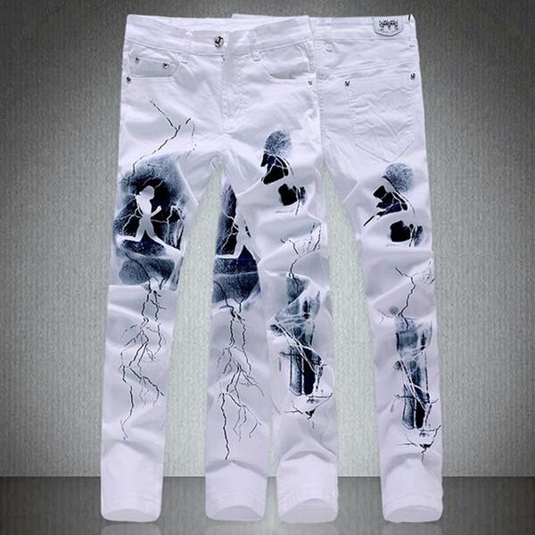 wholesale-men's fashion slim fit letters paper print jeans male plus size casual white denim pants long trousers ing, Blue
wholesale-men's fashion slim fit letters paper print jeans male plus size casual white denim pants long trousers ing, Blue