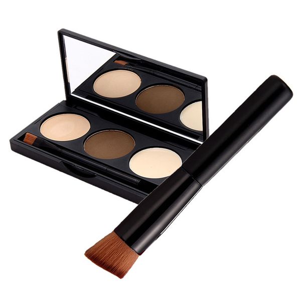 wholesale- fashion beauty cosmetic makeup kit 3 colors eyebrow powder eye brow palette mirror brush ing
wholesale- fashion beauty cosmetic makeup kit 3 colors eyebrow powder eye brow palette mirror brush ing