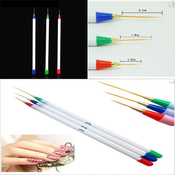 3pcs nail brushes nail art design diy acrylic drawing painting striping uv gel pen brush set #r498, Yellow 
3pcs nail brushes nail art design diy acrylic drawing painting striping uv gel pen brush set #r498, Yellow