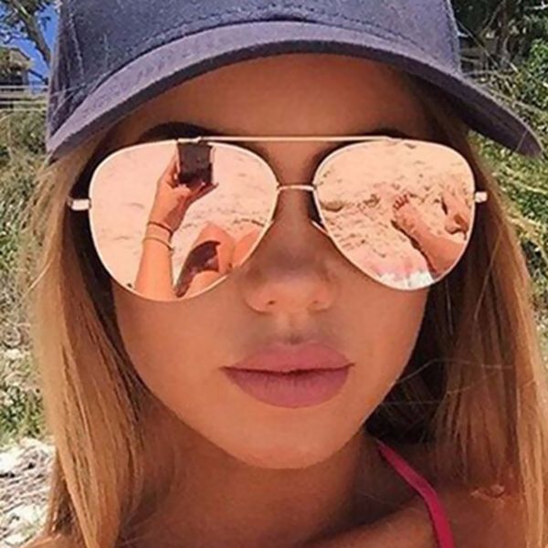 wholesale-women rose gold mirror aviation sunglasses brand designer new vintage retro sun glasses for female lady driving fishing uv400, White;black
wholesale-women rose gold mirror aviation sunglasses brand designer new vintage retro sun glasses for female lady driving fishing uv400, White;black