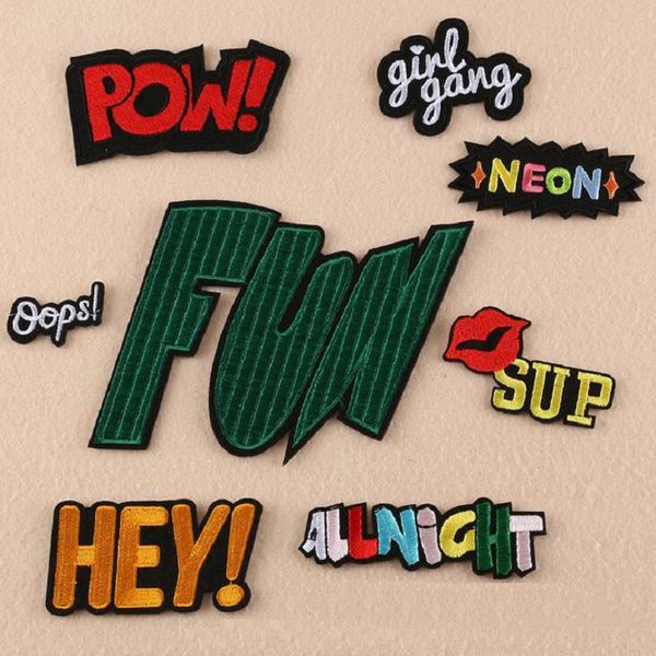 Iron On Patches DIY Embroidered Patch sticker For Clothing clothes Fabric Sewing hey fun oops words design
Iron On Patches DIY Embroidered Patch sticker For Clothing clothes Fabric Sewing hey fun oops words design