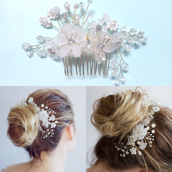 new europe style bride handmade flowers crystal hair combs white wedding hair jewelry women bridal hairwear hair accessories hairpins, Slivery;golden
new europe style bride handmade flowers crystal hair combs white wedding hair jewelry women bridal hairwear hair accessories hairpins, Slivery;golden