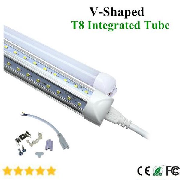 us stock led tubes v shaped 4ft 8ft 1.2m 2.4m cooler door led tube t8 integrated led tube double sides smd2835 fluorescent lights ac 85-265v
us stock led tubes v shaped 4ft 8ft 1.2m 2.4m cooler door led tube t8 integrated led tube double sides smd2835 fluorescent lights ac 85-265v