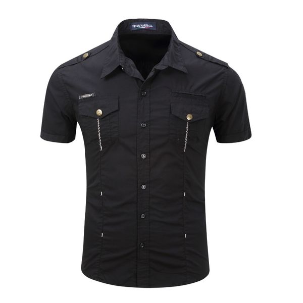 wholesale- large size s-3xl 2017 europe style men's summer fashion casual brand short shirt man 100% pure cotton khaki shirts, White;black
wholesale- large size s-3xl 2017 europe style men's summer fashion casual brand short shirt man 100% pure cotton khaki shirts, White;black
