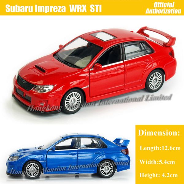 

1: 36 масштаб литья под давлением сплава металла модель автомобиля для SUBARU Impreza WRX STI