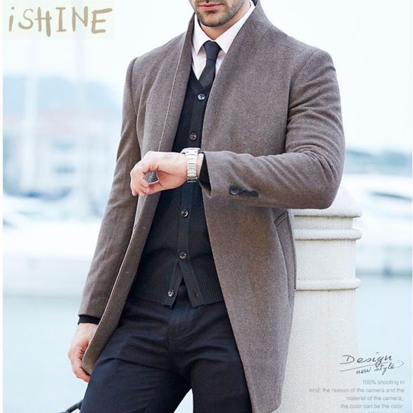 wholesale- winter wool coat men long sections thick woolen coats mens casual fashion jacket casaco masculino palto peacoat overcoat, Black
wholesale- winter wool coat men long sections thick woolen coats mens casual fashion jacket casaco masculino palto peacoat overcoat, Black