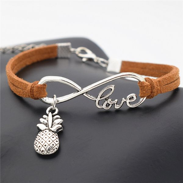 wholesale- creative hawaii beach personality unique design antique silver pineapple charms pendant bracelet love gift infinity jewelry, Golden;silver
wholesale- creative hawaii beach personality unique design antique silver pineapple charms pendant bracelet love gift infinity jewelry, Golden;silver