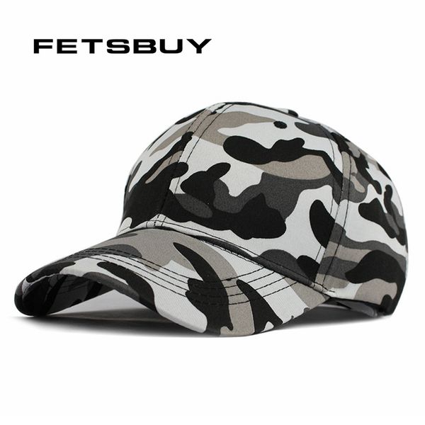 

wholesale- fetsbuy mens army camo cap baseball casquette camouflage hats for men hunting camouflage cap women blank desert hat, Black;white