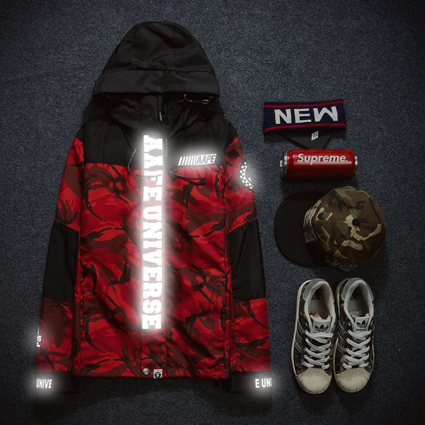 wholesale- spring and autumn new japanese harajuku 3m reflective thin camouflage leisure coat jacket, Black;brown
wholesale- spring and autumn new japanese harajuku 3m reflective thin camouflage leisure coat jacket, Black;brown
