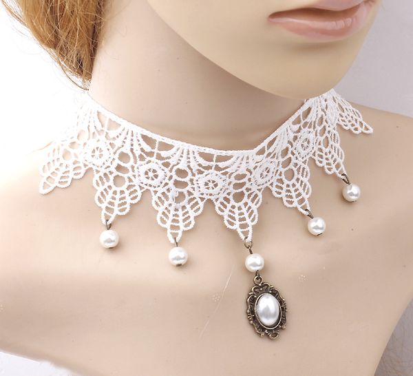 stylish white lace wedding dress necklace collar pearl tassel sweater chain women's xmas gift 24pcs/lot, Blue;red
stylish white lace wedding dress necklace collar pearl tassel sweater chain women's xmas gift 24pcs/lot, Blue;red