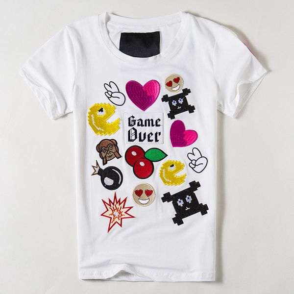 wholesale-women t shirt 2016 summer style women embroidery love design camisetas y women fashion camiseta feminina black white
wholesale-women t shirt 2016 summer style women embroidery love design camisetas y women fashion camiseta feminina black white