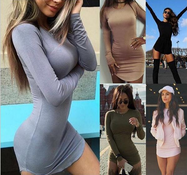 2017 new women pure color dress dressed long sleeve mini-skirt night club irregular big yards dress multi gift, White;black
2017 new women pure color dress dressed long sleeve mini-skirt night club irregular big yards dress multi gift, White;black