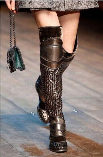 2017 over knee high boots women flat heel spike stud thigh high boots patchwork style motorcycles booties ladies party shoes, Black
2017 over knee high boots women flat heel spike stud thigh high boots patchwork style motorcycles booties ladies party shoes, Black