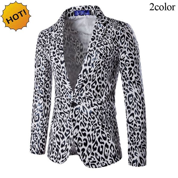 new 2017 autumn winter single breasted fashion single breasted leopard print suit man dress costumes men blazer masculino, White;black
new 2017 autumn winter single breasted fashion single breasted leopard print suit man dress costumes men blazer masculino, White;black