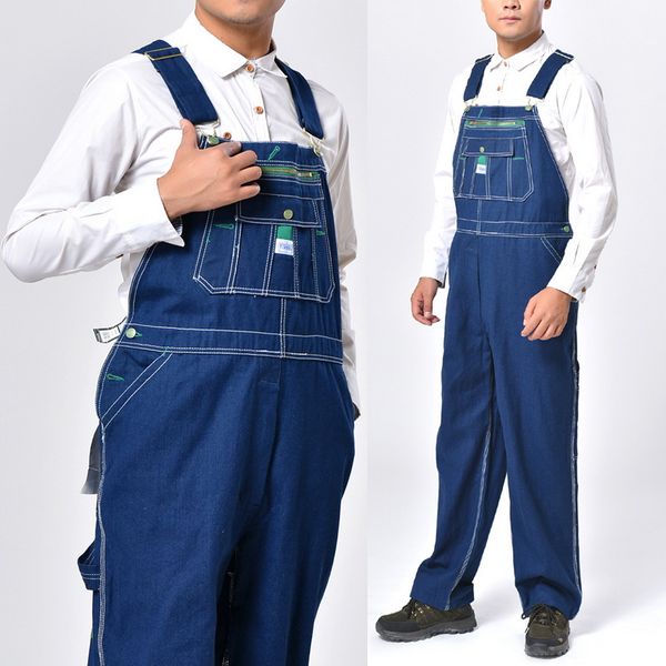 wholesale- 2017 denim overalls for men plus large size male denim jumpsuit fashion bib pants work suspenders jumpsuit, Blue
wholesale- 2017 denim overalls for men plus large size male denim jumpsuit fashion bib pants work suspenders jumpsuit, Blue