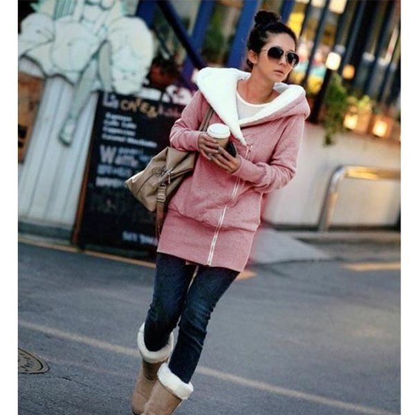 women's hoodies fashion winter warm coats women wool slim wool coat outwear jacket, Black
women's hoodies fashion winter warm coats women wool slim wool coat outwear jacket, Black