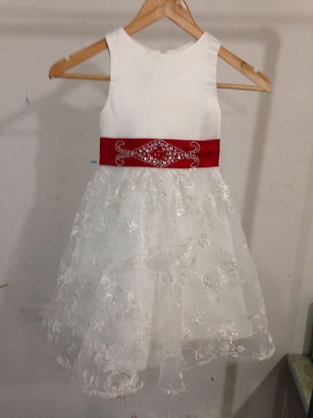 real flower girl dresses with sashes princess wedding party pageant communion dress for little girls kids/children dress, White;blue
real flower girl dresses with sashes princess wedding party pageant communion dress for little girls kids/children dress, White;blue